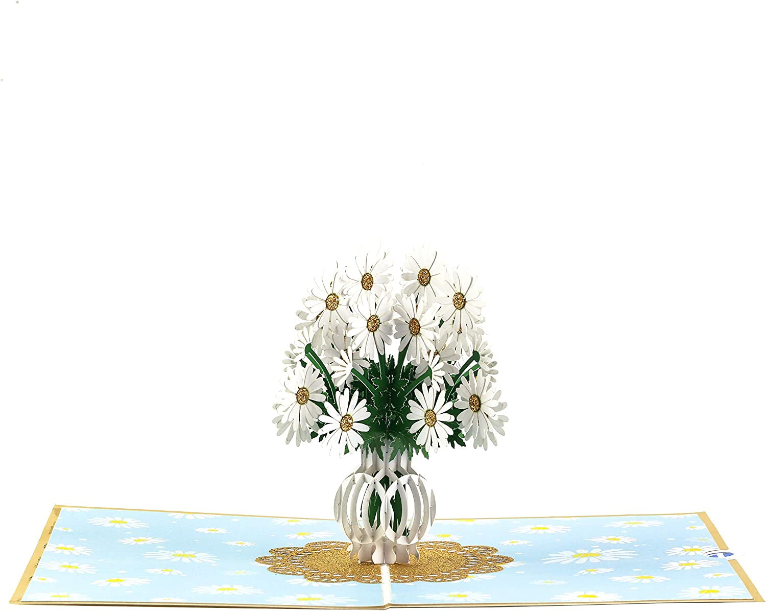 Pop up Card, Greeting Card, Daisy Bouquet Flowers, for Mother'S Day, Fathers Days, Anniversary Card, Birthday Card, Love Card, Valentine Cards, Thank You Card, All Occasions
