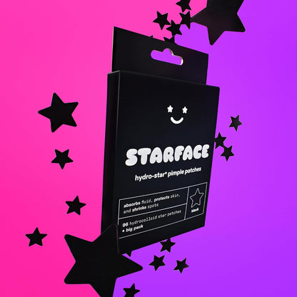 Starface Hydro-Star® Hydrocolloid Pimple Patch, Vegan, Cruelty-Free Skincare (Black, 96 Count)