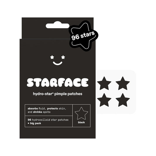 Starface Hydro-Star® Hydrocolloid Pimple Patch, Vegan, Cruelty-Free Skincare (Black, 96 Count)