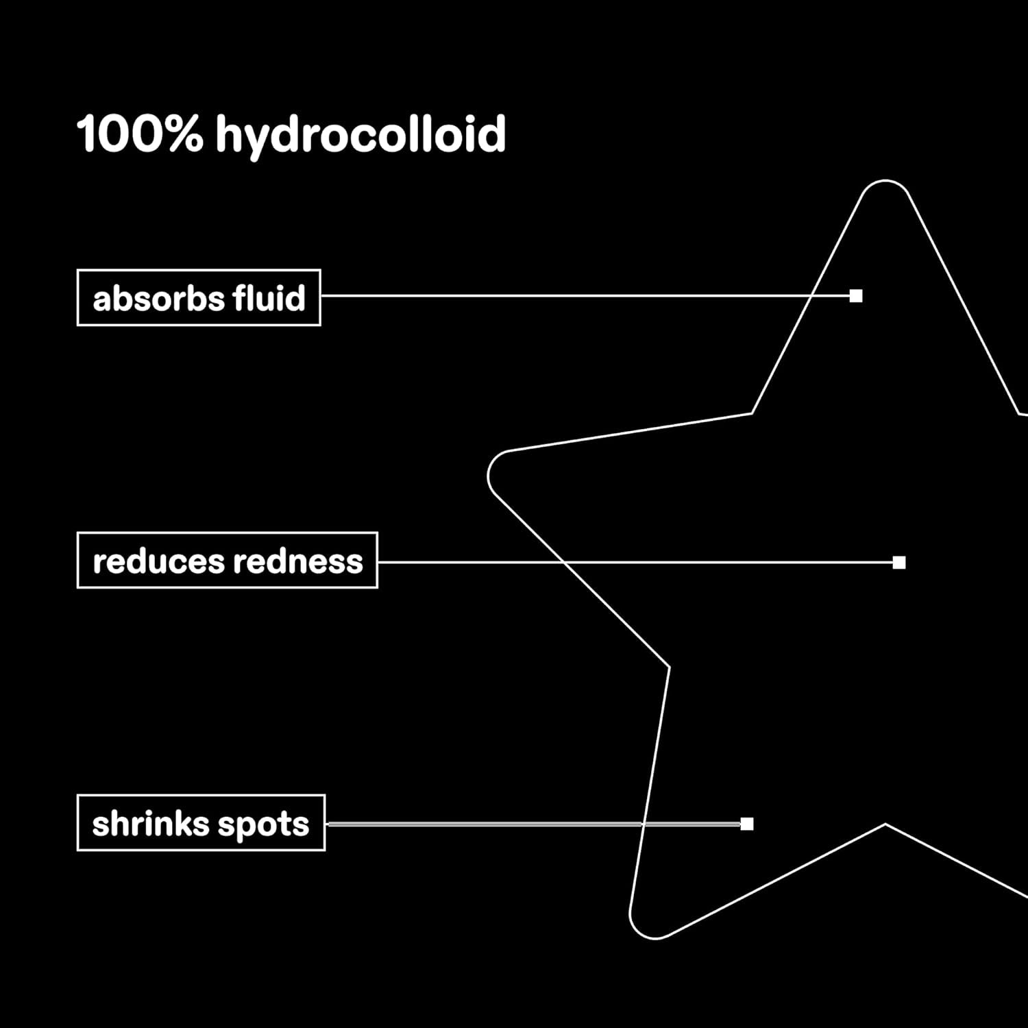 Starface Hydro-Star® Hydrocolloid Pimple Patch, Vegan, Cruelty-Free Skincare (Black, 96 Count)